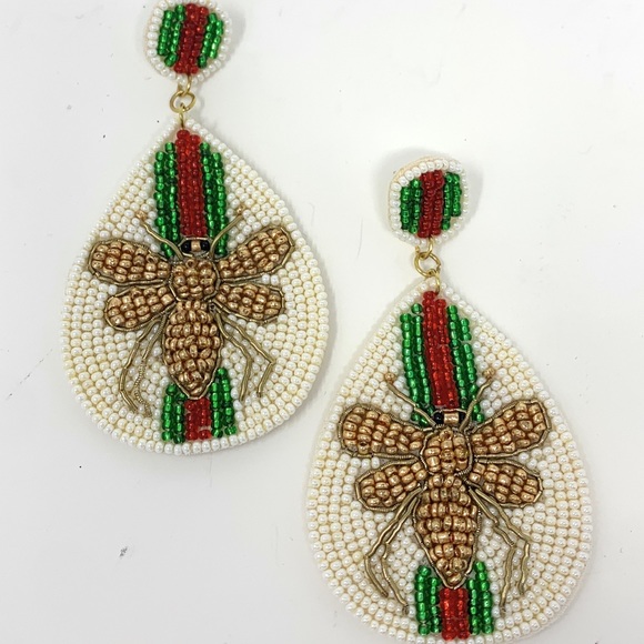 Buzzy Bee dropped earrings - Picture 5 of 6